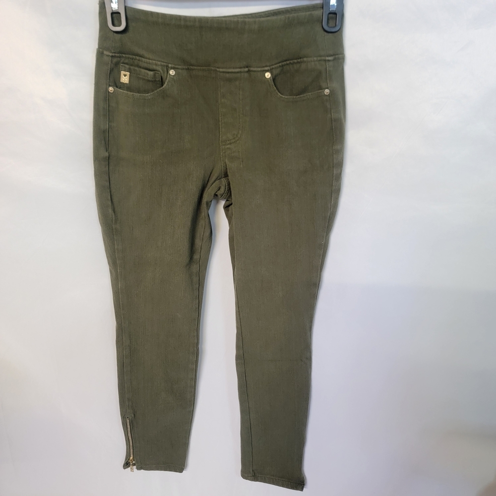 Belle by Kim Gravel Olive Skinny Jeans Size 4